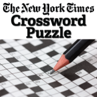 The New York Times Crossword Puzzle Button